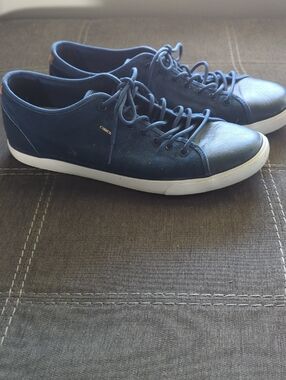 Geox Navy Blue Low-Top Lace-Up Sneakers